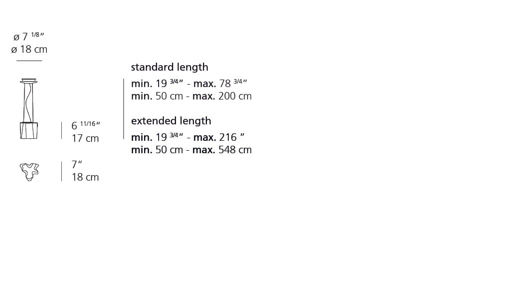 Logico Micro Single Suspension Lamp ceiling lights Artemide 