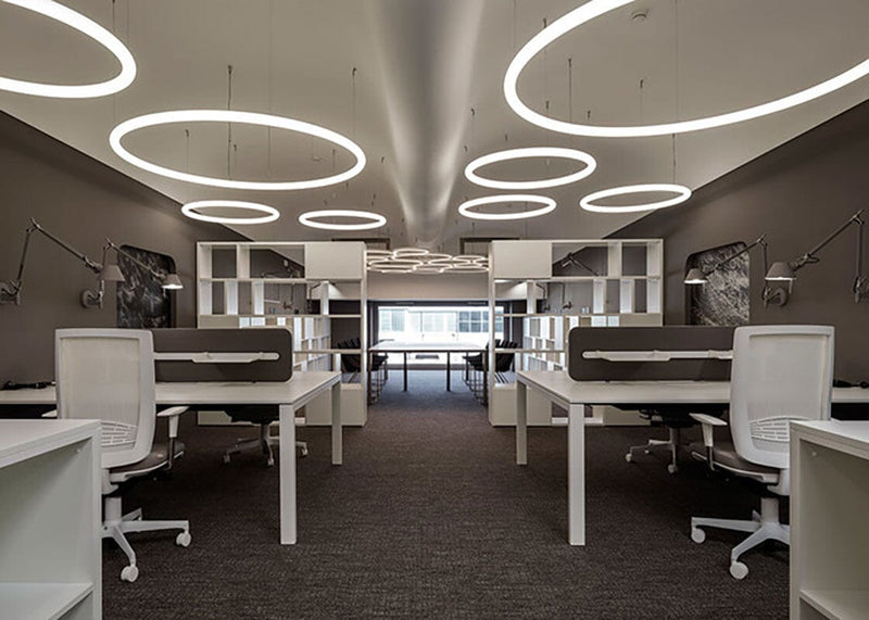 Alphabet of Light Circular Suspension Table Lamps Artemide 