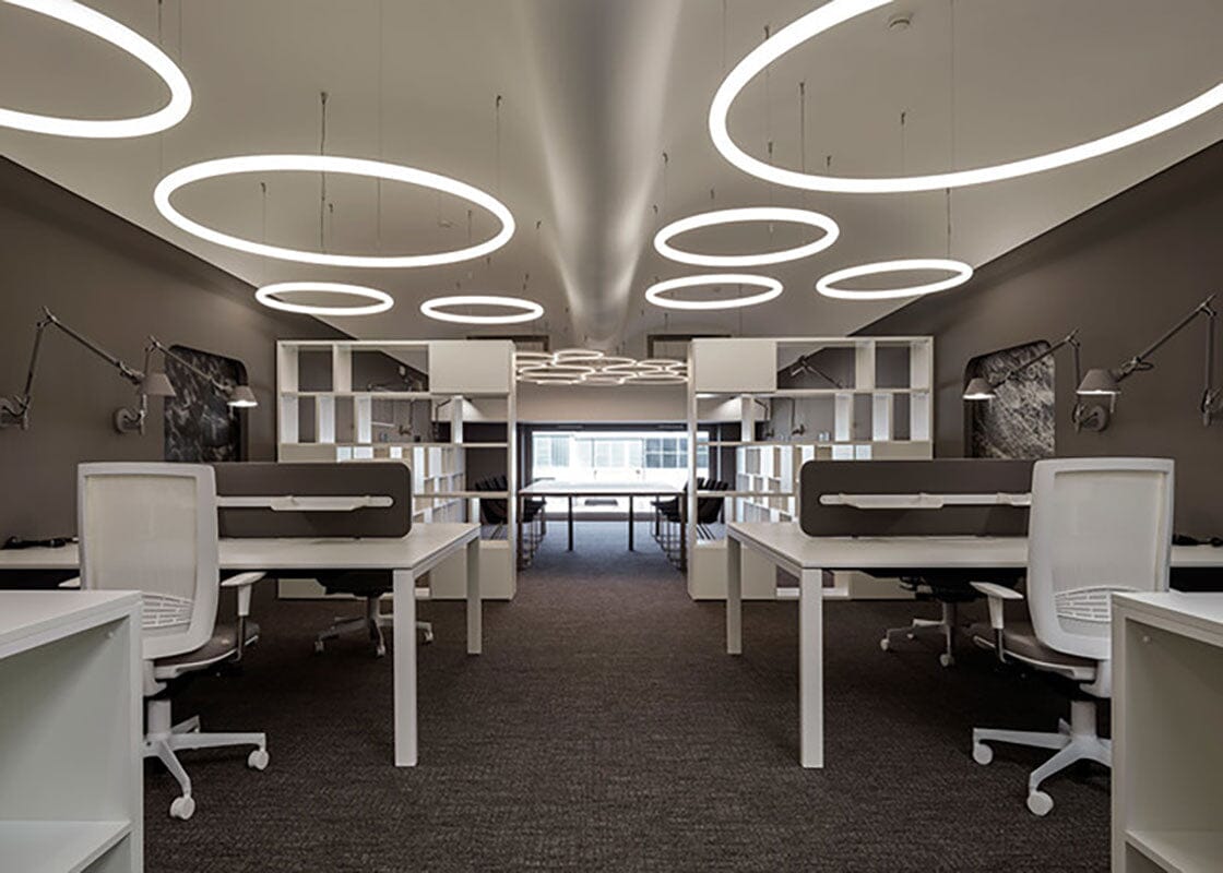 Alphabet of Light Circular Suspension Table Lamps Artemide 