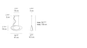 Cabildo Suspension LED Lamp hanging lamps Artemide 