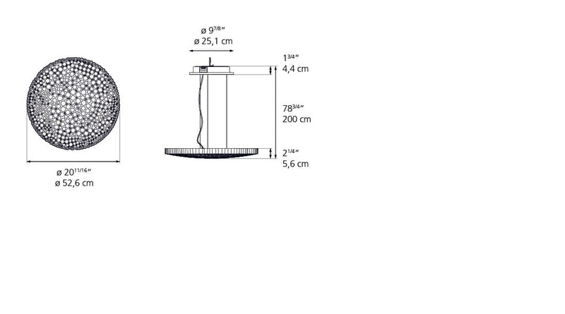 Calipso LED Suspension Light suspension lamps Artemide 