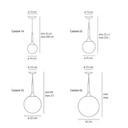 Castore Suspension Lamp hanging lamps Artemide 