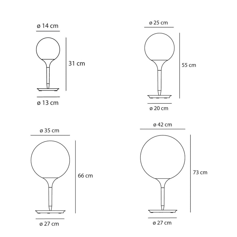Castore Table Lamps Table Lamps Artemide 