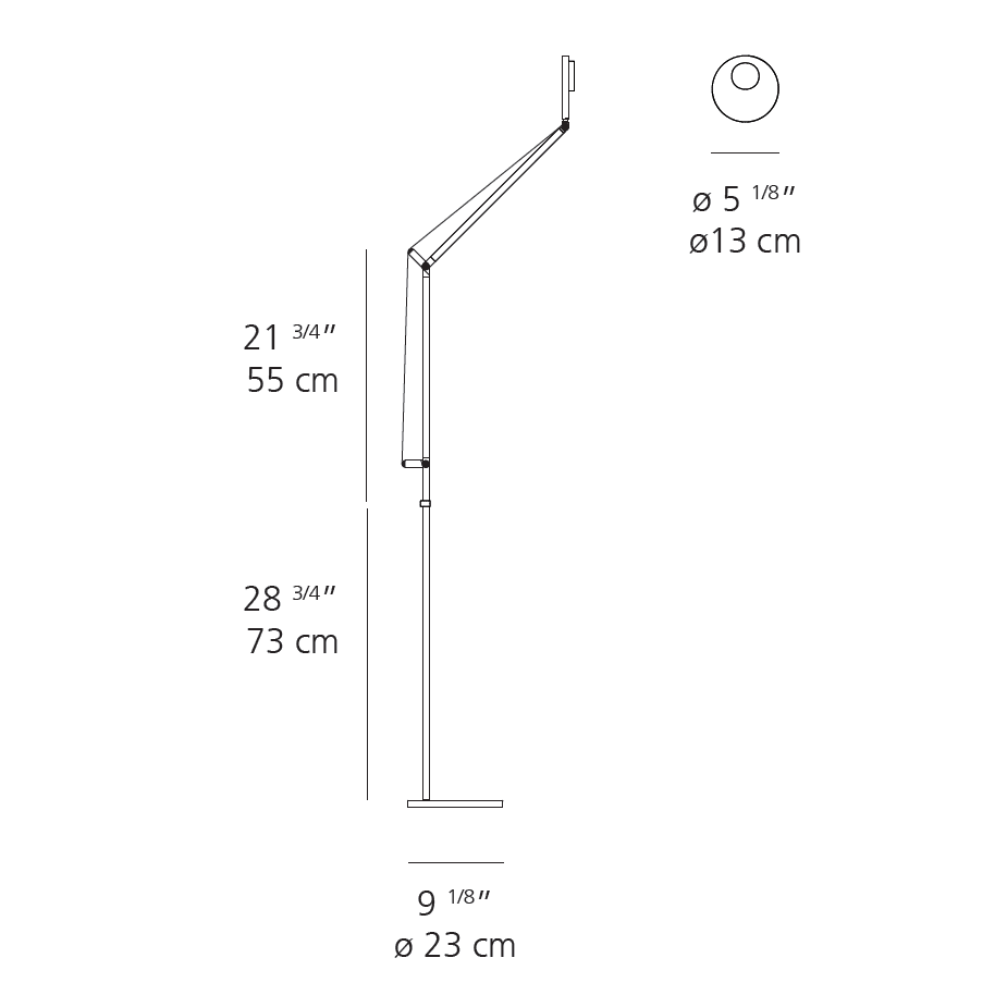 Demetra Professional LED Floor Floor Lamps Artemide 