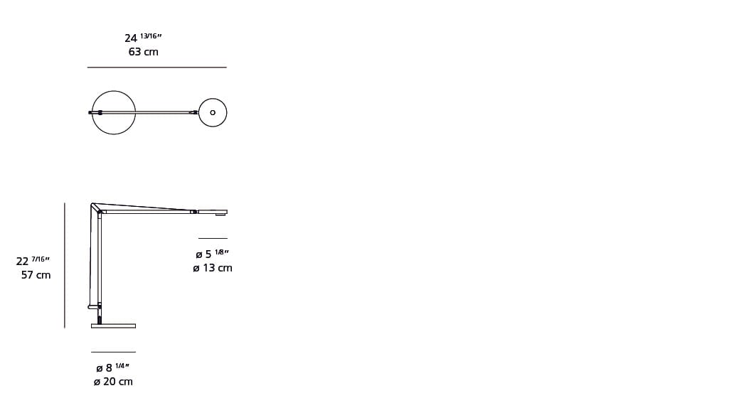 Demetra Professional LED table with base Table Lamps Artemide 