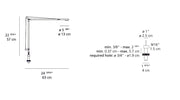 Demetra Professional LED Table with In Set Pivot Table Lamps Artemide 