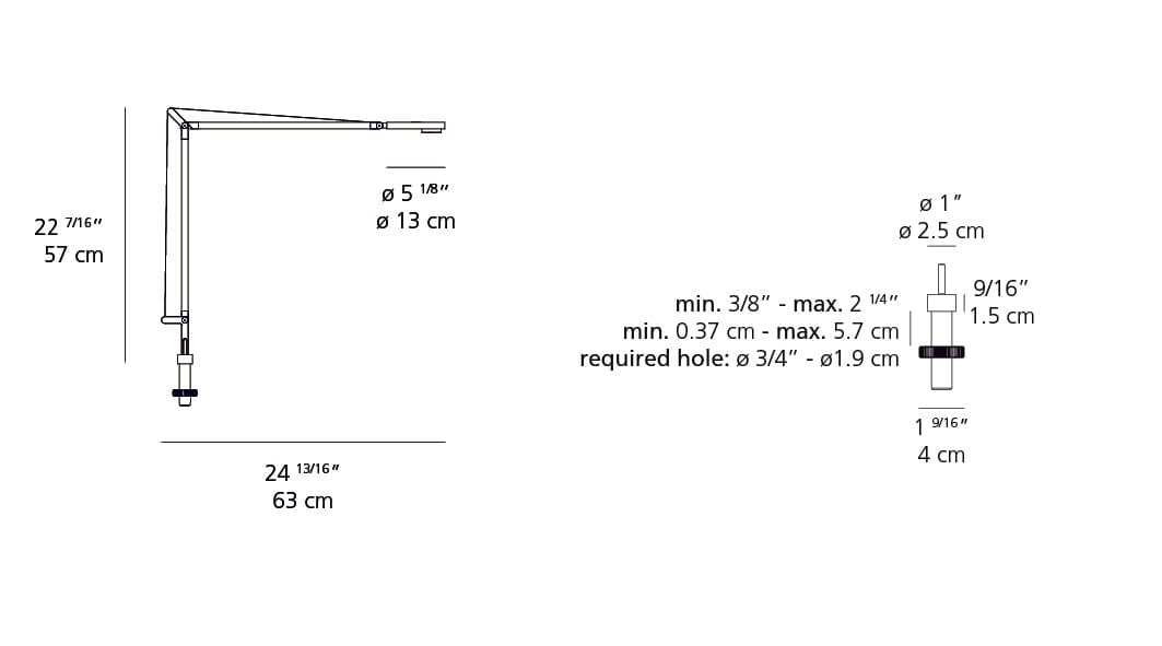 Demetra Professional LED Table with In Set Pivot Table Lamps Artemide 