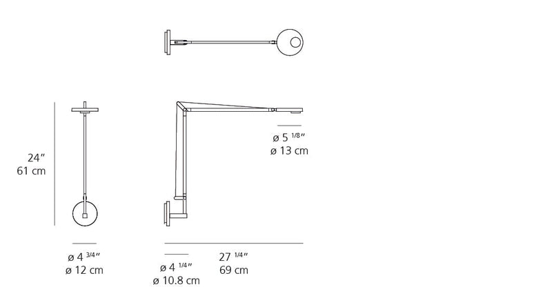 Demetra Professional LED Wall Light Wall Lights Artemide 