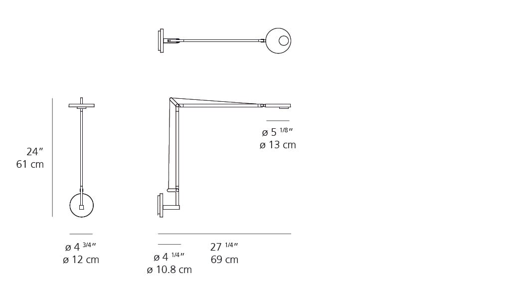 Demetra Professional LED Wall Light Wall Lights Artemide 