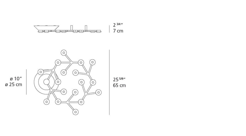 Led Net Circle Ceiling Wall Lights Artemide 