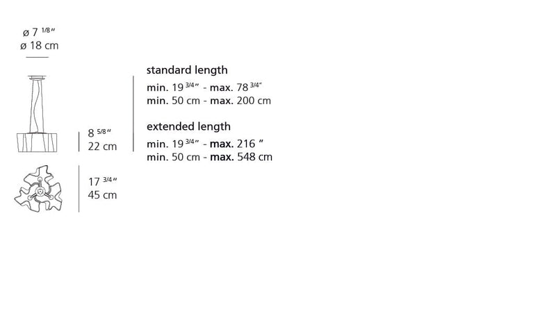 Logico Mini Triple Nested Suspension Lamp suspension lamps Artemide 