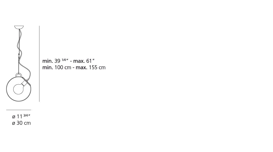 Miconos Suspension Lamp wall / ceiling lamps Artemide 