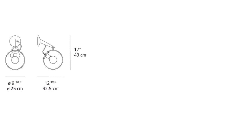 Miconos Wall Lamp by Artemide wall / ceiling lamps Artemide 