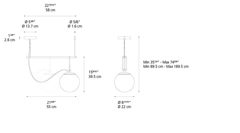 NH S1 Suspension Pendant Lights Artemide 