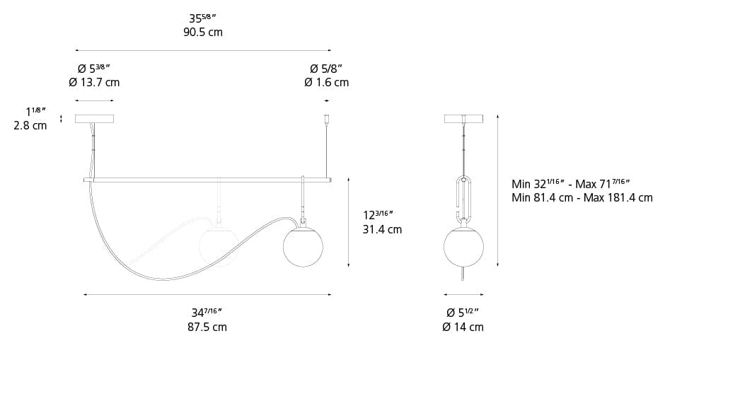 NH S2 Suspension Pendant Lights Artemide 