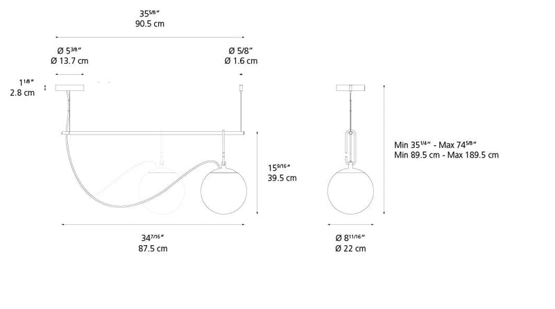 NH S2 Suspension Pendant Lights Artemide 