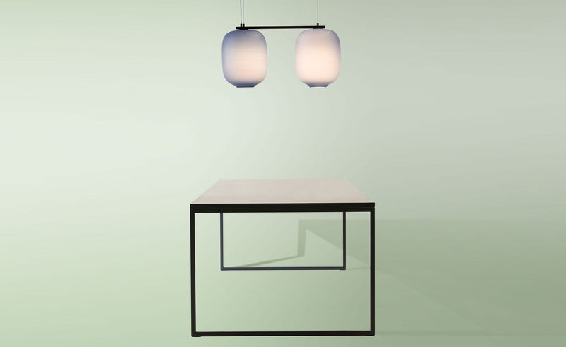 Arya Linear Pendant Lamp Ceiling lamp Cappellini 2-Shades White 