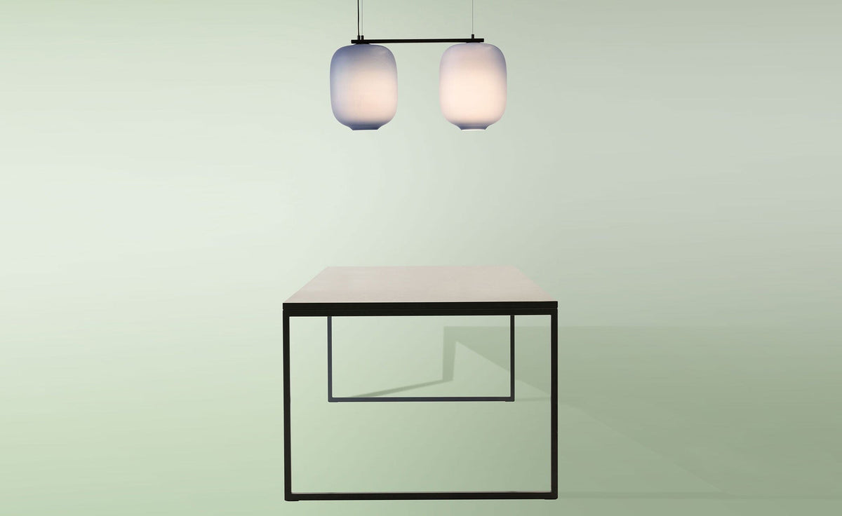 Arya Linear Pendant Lamp Ceiling lamp Cappellini 2-Shades White 