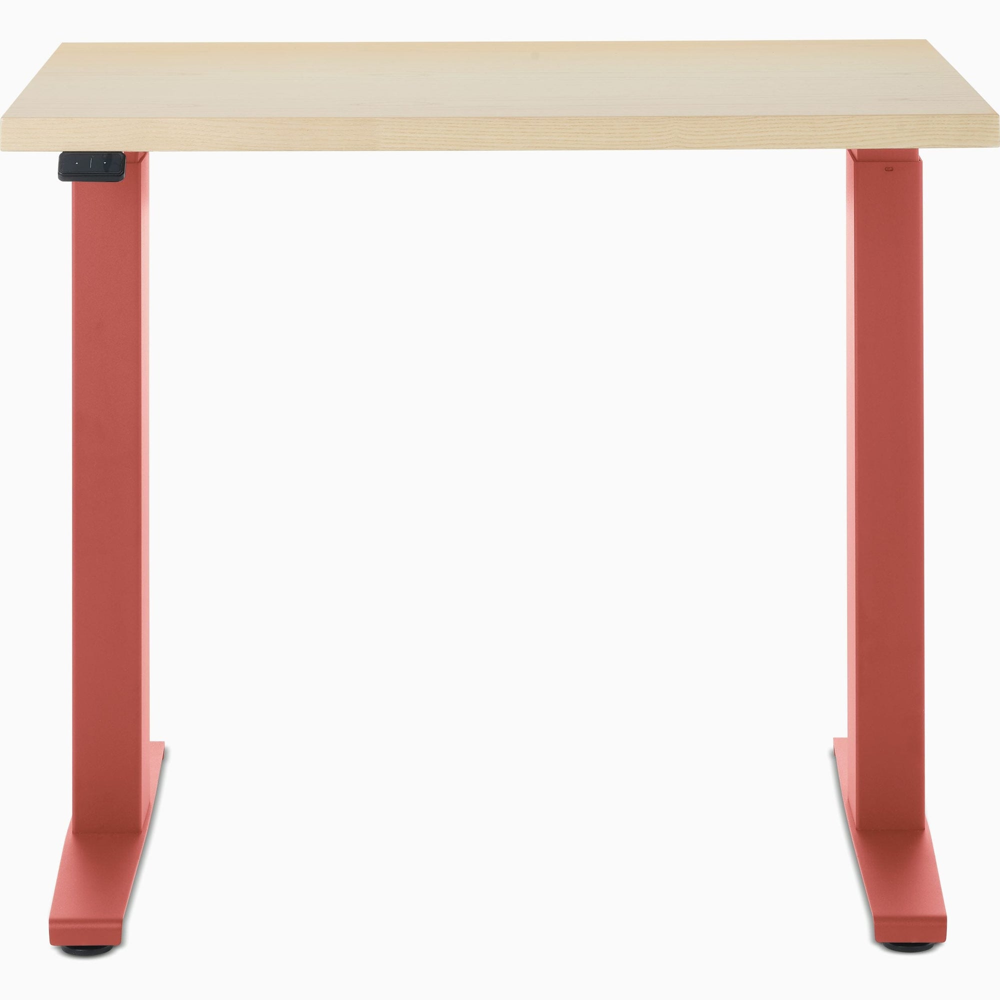 Motia Sit-to-Stand Rectangular Table T-Foot-Dipped in Color Desk Herman Miller 