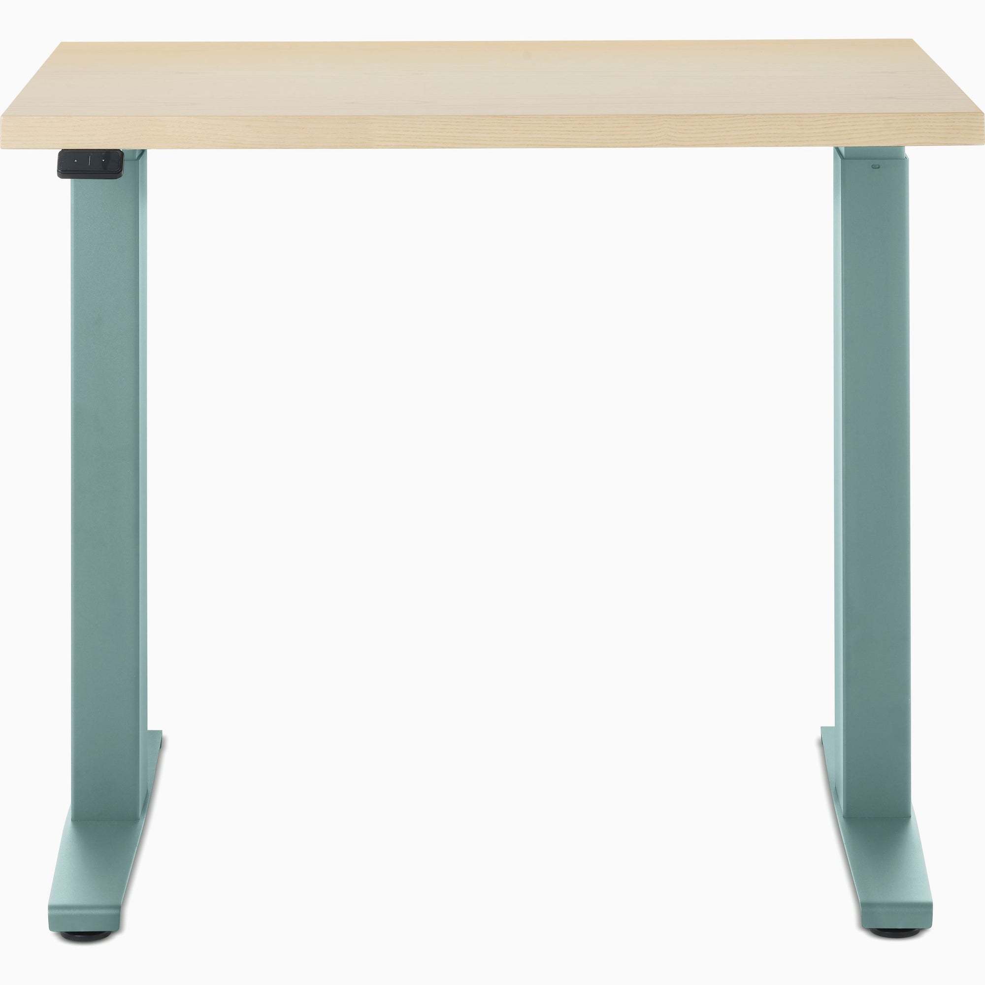 Motia Sit-to-Stand Rectangular Table T-Foot-Dipped in Color Desk Herman Miller 