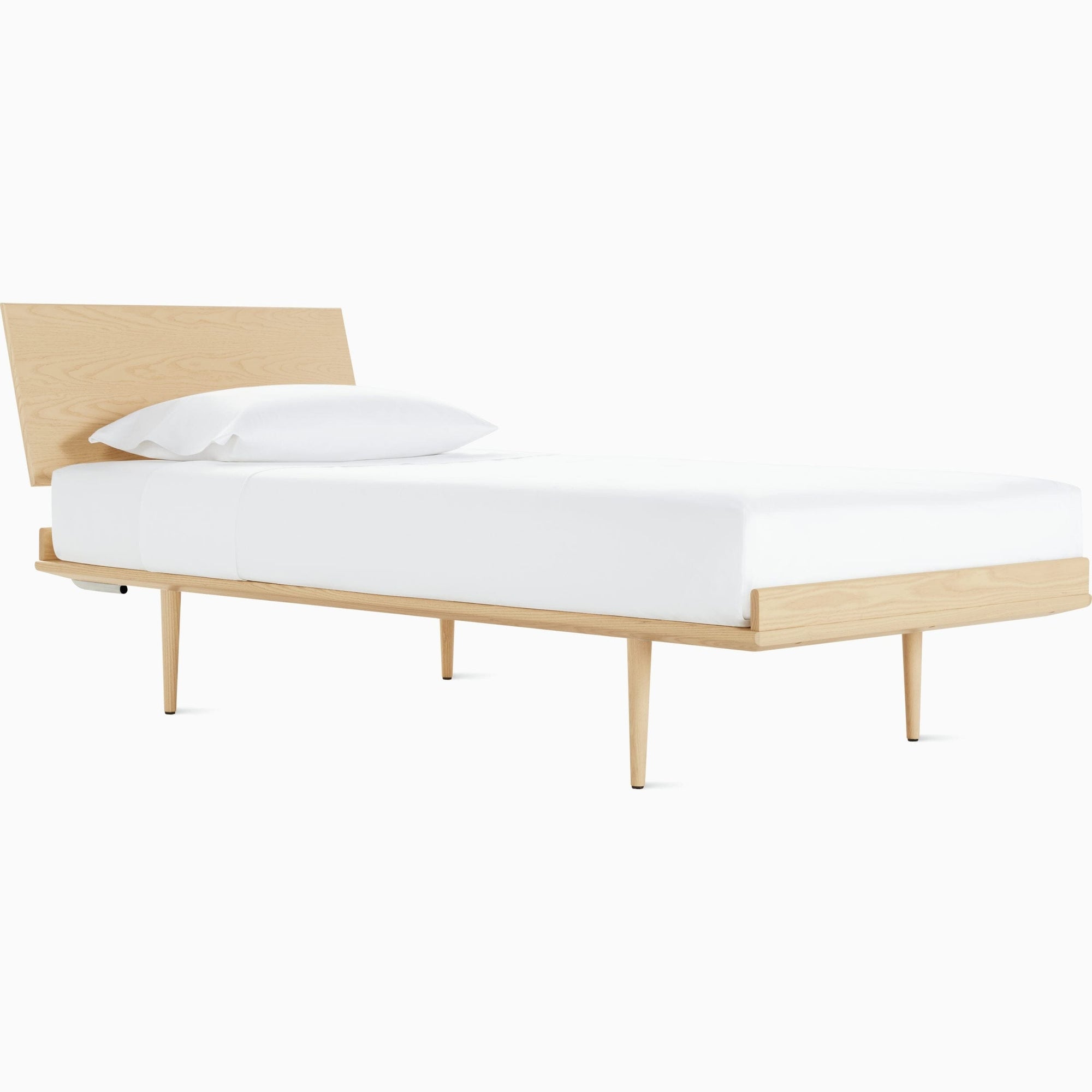 Nelson Thin Edge Bed - Wood Taper Legs Beds herman miller 