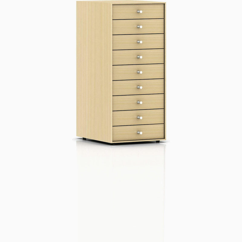 Nelson Miniature Chest 9 Drawer Without Pedestal storage herman miller White Ash +$120.00 Studio White Pulls 