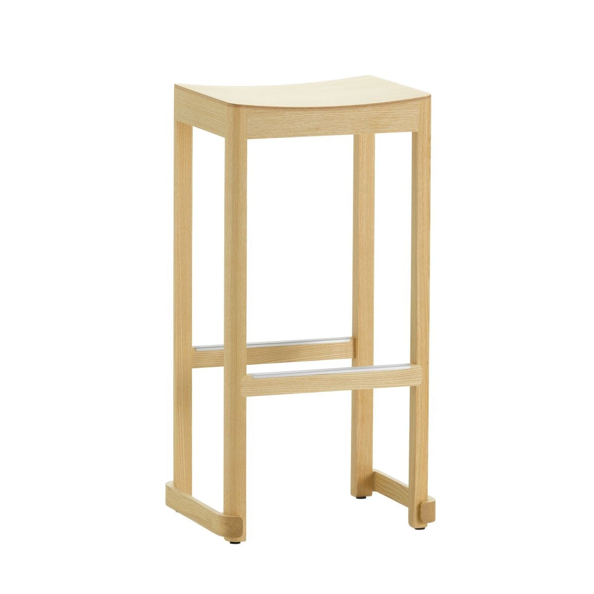 Atelier Bar Stool Chairs Artek Bar Height Natural Lacquered Ash 