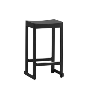 Atelier Bar Stool Chairs Artek Counter Height Black Lacquered Beech 