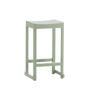 Atelier Bar Stool Chairs Artek Counter Height Green Lacquered Beech 