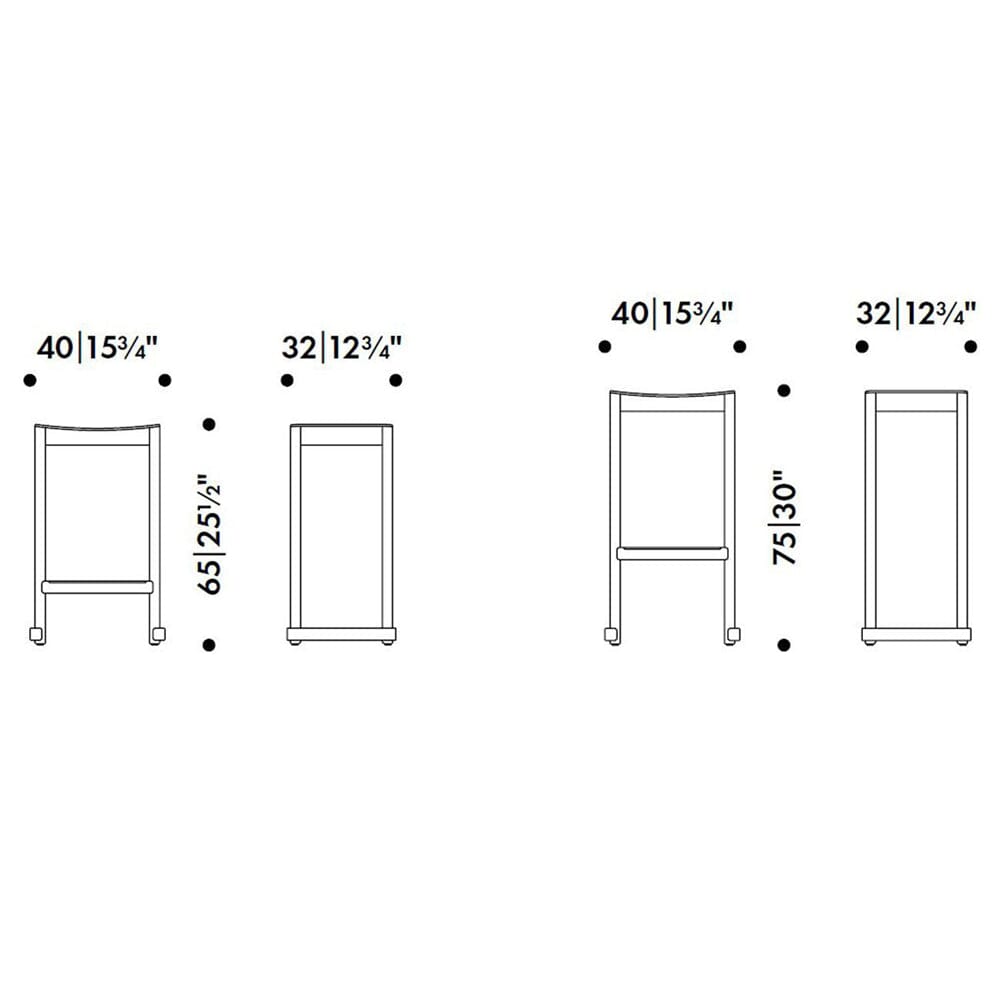 Atelier Bar Stool Chairs Artek 