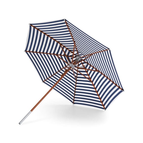 Atlantis Round Umbrella Outdoors Skagerak by Fritz Hansen Dark Blue Stripes None 