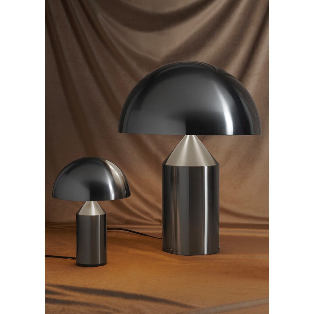 Atollo Nickel Table Lamp Table Lamps Oluce 