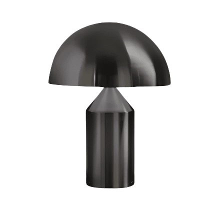 Atollo Nickel Table Lamp Table Lamps Oluce 