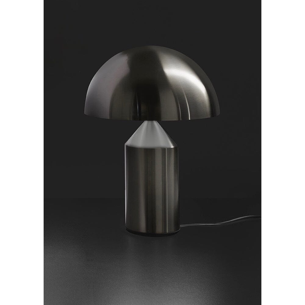 Atollo Nickel Table Lamp Table Lamps Oluce Medium 