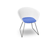 Duna 02 Sled Base Chair With Seat Cushion Chairs Arper 