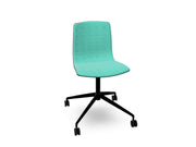Aava 02 Fixed Trestle Base Wood Chair With Front Upholstery Chairs Arper 