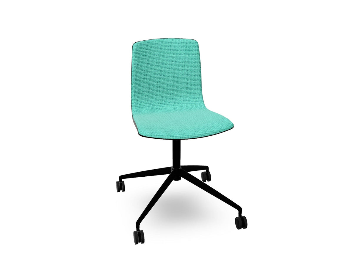 Aava 02 Fixed Trestle Base Wood Chair With Front Upholstery Chairs Arper 