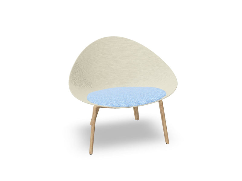 Adell 4 Leg Wood Lounge Chair lounge chair Arper 