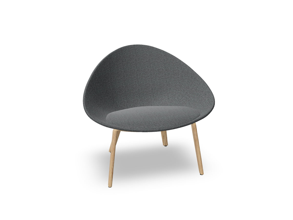 Adell 4 Leg Wood Lounge Chair With Fully Upholstered