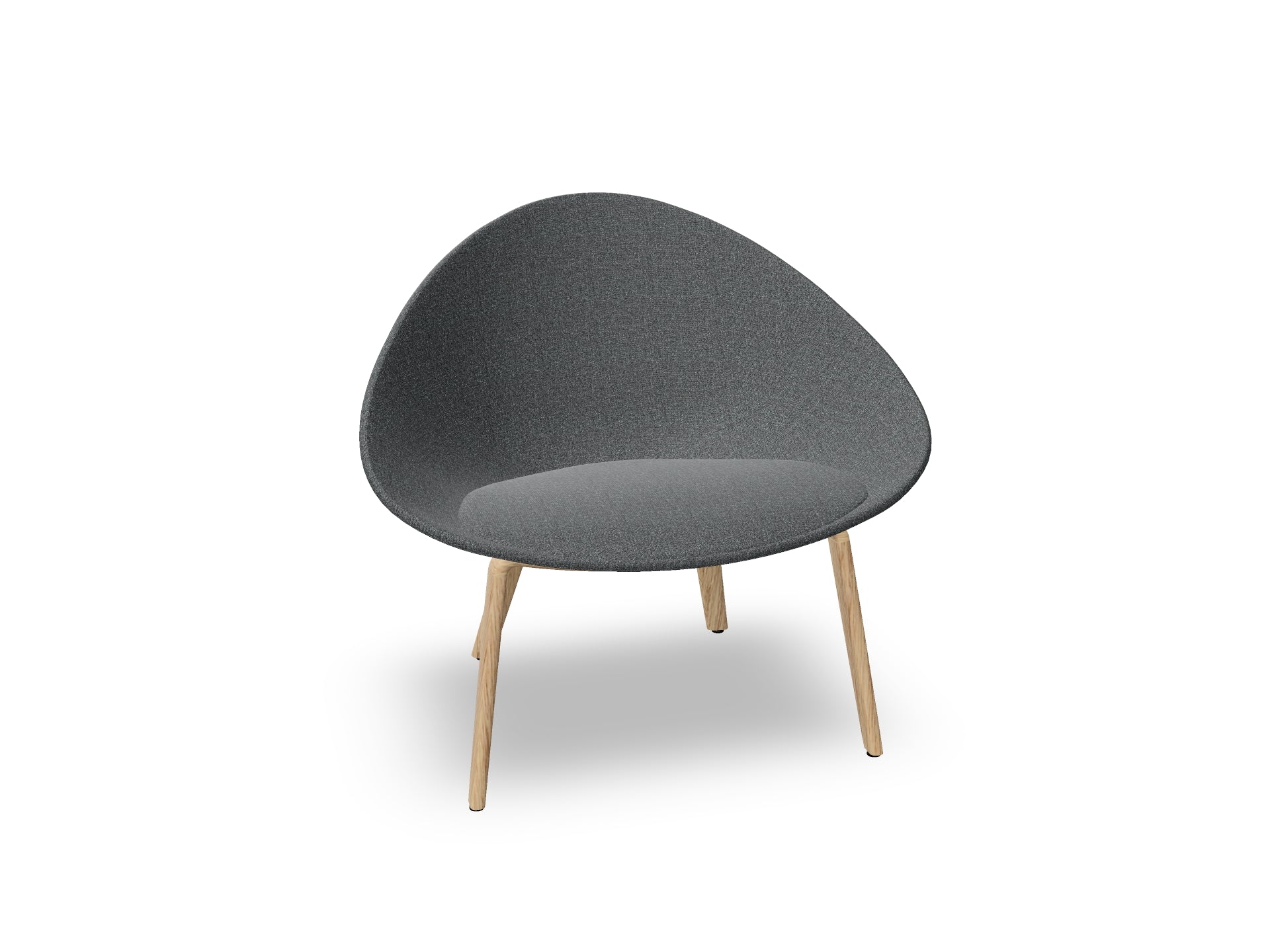 Adell 4 Leg Wood Lounge Chair With Fully Upholstered