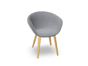 Duna 02 Wood Leg Chair With Full Upholstery Chairs Arper 