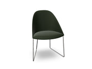 Cila Fully Upholstered Chair With Sled Base Chairs Arper 