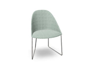 Cila Fully Upholstered Chair With Sled Base Chairs Arper 