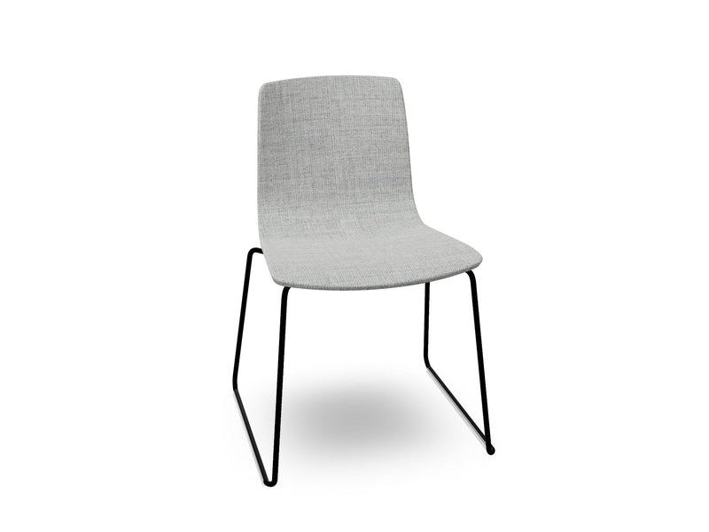 Aava 02 Sled Base Chair With Fully Upholstered Chairs Arper 
