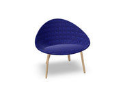 Adell 4 Leg Wood Lounge Chair With Fully Upholstered lounge chair Arper 