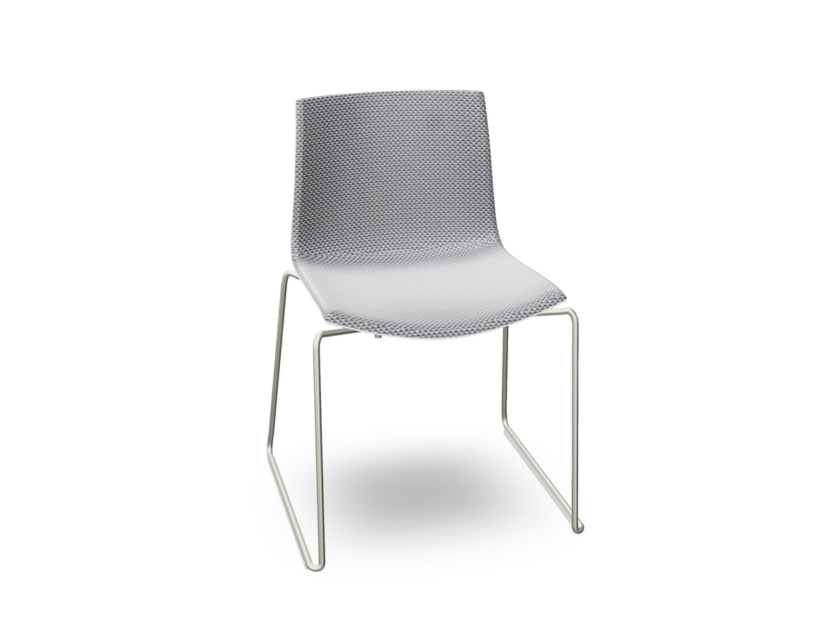 Catifa 46 Sled Base Polypropylene with Front-Face Upholstery