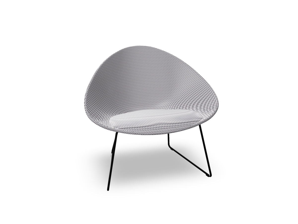 Adell Sled Base Lounge Chair With Fully Upholstered