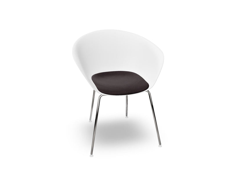Duna 02 Four Leg Chair With Seat Cushion Chairs Arper 