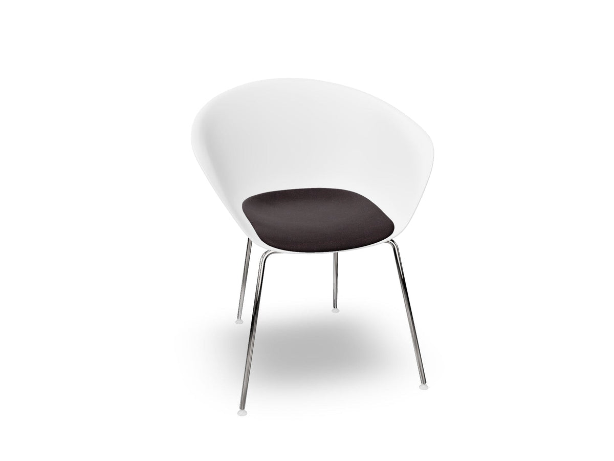 Duna 02 Four Leg Chair With Seat Cushion Chairs Arper 