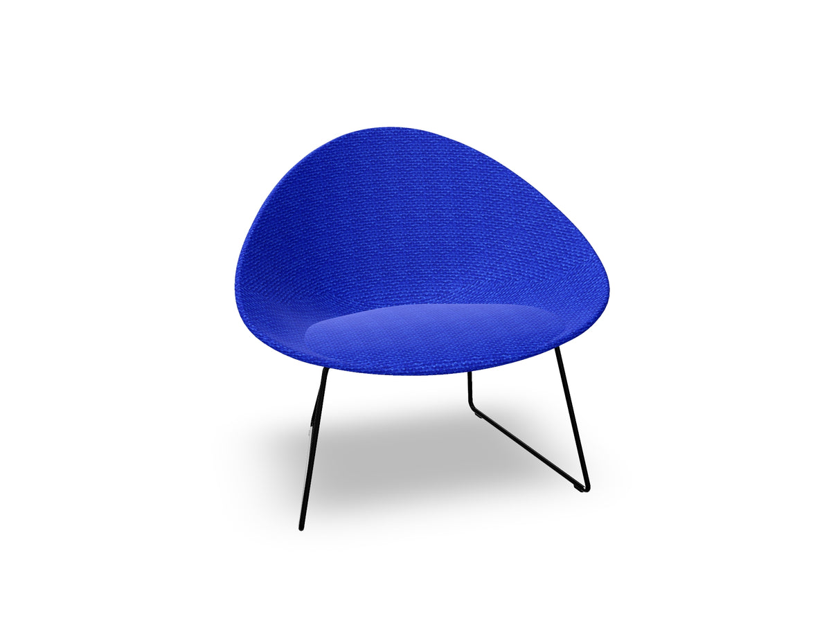 Adell Sled Base Lounge Chair With Fully Upholstered